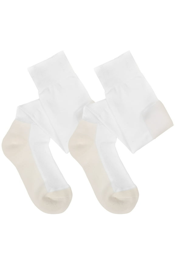 1 Pair White Cotton Fencing Socks for Extended Coverage and Protection Knee High Sports Socks 23.6x3.9x0.2in
