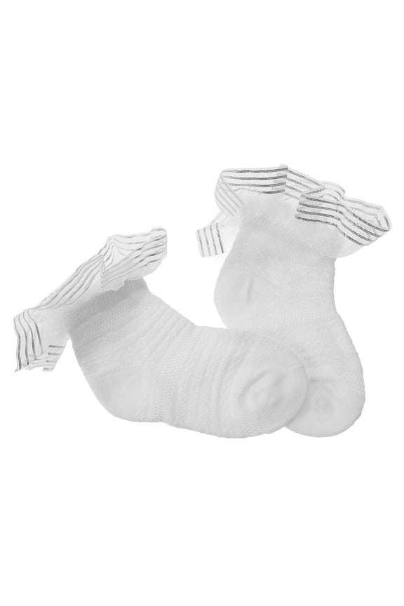 1 Pair of Soft Toddlers Socks Baby Shower Solid Color Sock Breathable Socks Size S