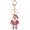 thumbnail image 1 of Raindrops Rosy Santa Claus Keychain with Highquality Alloy Material and Rhinestone Decoration for Keys 1 Pc, 1 of 8