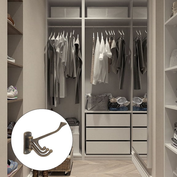 Raindrops Bronze Wall Hook Rack for Hallway, Single Piece Heavy Duty Hanging Hook for Coats, Hats, Keys