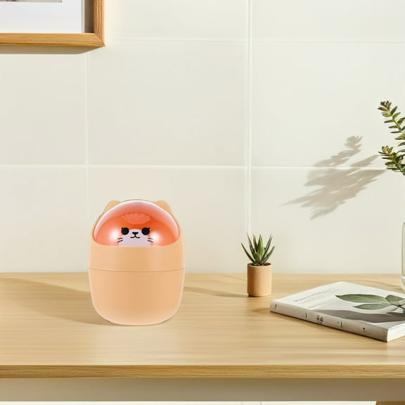 Raindrops 1 Pc Mini Garbage Storage Bucket Trash Can For Bedroom Teen Boy Shake Lid For Bedroom