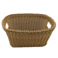 thumbnail image 1 of Raindrops 1 Pc Storage Basket Dirty Clothes Hamper Wicker Woven Laundry Hamper (Coffee), 1 of 8