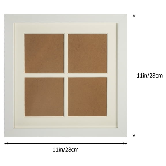 Raindrops 1 Piece Canvas Picture Frame Simple Design White for Stairs Area 11.00X11.00X0.59in