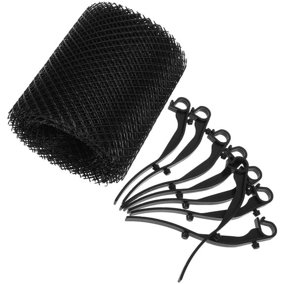 Raindrops 1 Roll 600cm x 16cm Gutter Protector Netting for Garden Maintenance