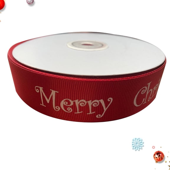 Raindrops Red Trim Ribbon for Party Decor and Christmas Crafting with Strong Soft Texture