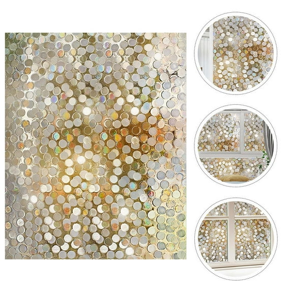 Raindrops 1 Roll Privacy Window Film Dot Pattern Static Cling Glass Door Film Window Cling