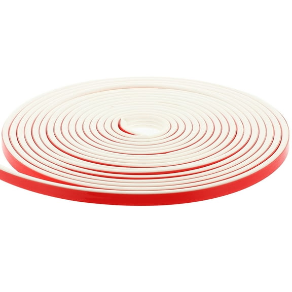 Raindrops E Shaped Sealing Strip White Silicone 1 Roll