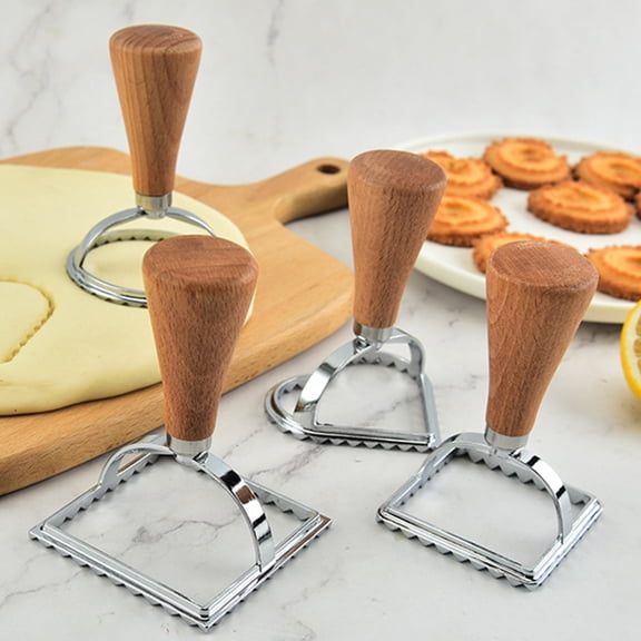 SHINYPASING Circle Dumpling Makers Alloy 3 Pcs Assorted Color