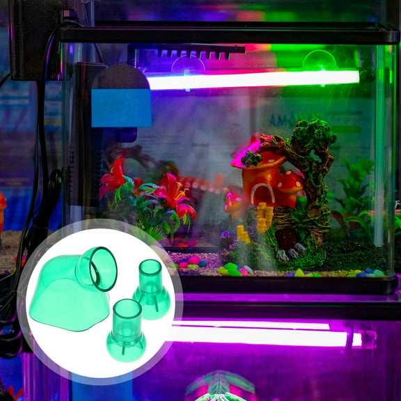 Raindrops 1Set Transparent Aquarium Outflow Pipe with Dual Connector Filter for Home Fish Tank Water Management