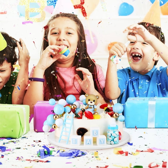 Raindrops 1 Set Bear Cake Decors Cake Topper Mini Balloons Cake Inserts Toppings For Baby Shower Birthday Parties Bear Theme Party Supplies