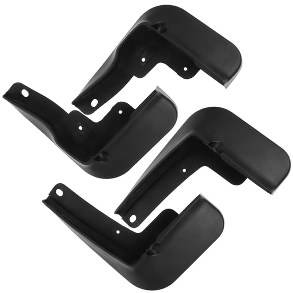 Raindrops 1 Set Black Plastic Mud Flaps for Car Front And Rear Wheel Protectors Precise .1x7.1x1.6in