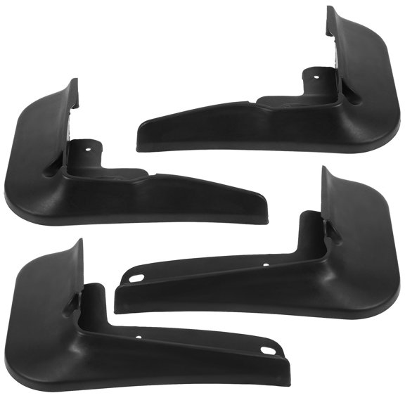Raindrops Mud Flaps Automobile Mudguards Black Plastic 1 Set for Protection Against Mud and Debris