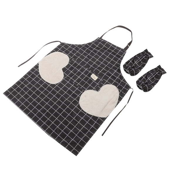 Raindrops 1 Set Chef Apron Kitchen Cooking Apron Cute Apron Adjustable Long Apron with Arm Sleeves