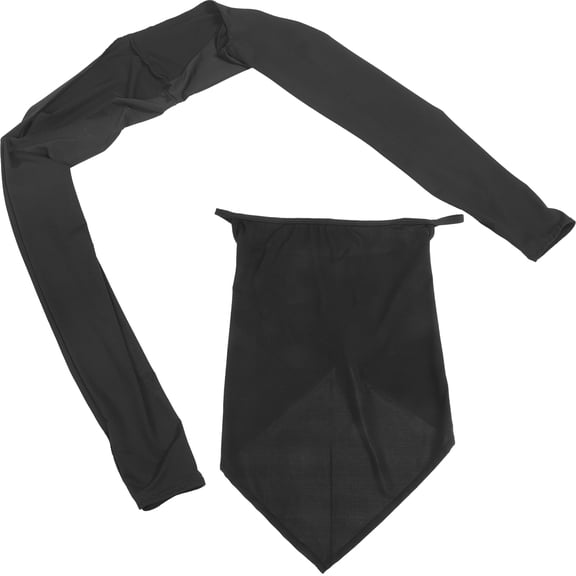 Raindrops Cooling Arm Sleeves Set in Black, Polyester UV for Cycling, Golf, and Outdoor Sports Activities