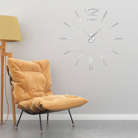 Raindrops 1 Set Creative Diy Wall Clock Round Shape Acrylic Material Silent Non Ticking For Home And Office Use