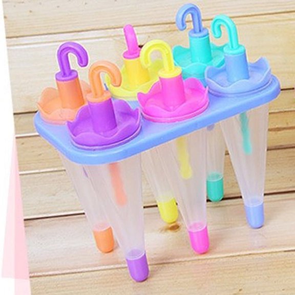 Raindrops 1 Set Cute Ice Making Mold Umbrella Shaped Food-Grade Pp For Kids Parties