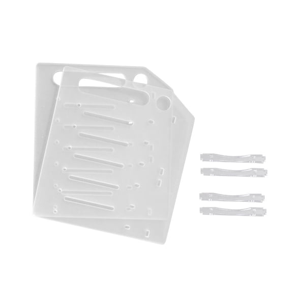 CRILSTYLEO 1Set White DIY Hard Disk Rack with Multi Layer Heat Dissipation and Durable Hard Drive Mounting Bracket
