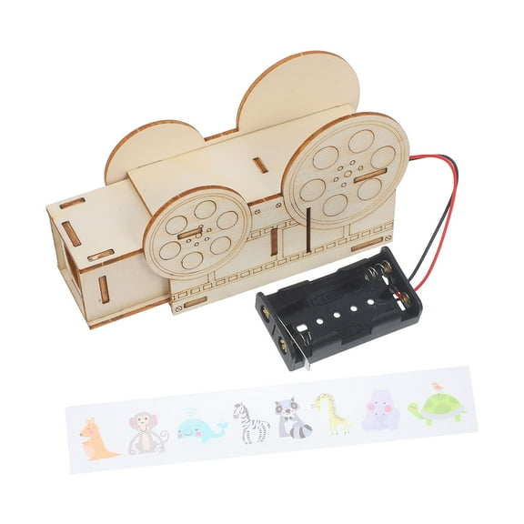 Raindrops 1 Set Diy Projector Wooden Puzzle DIY Craft DIY Electronic Projector Model