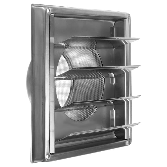 Raindrops 1 Set Exterior Wall Ventilation Cover Exhaust Vent Cover Stainless Steel Air Vent Grille Cover