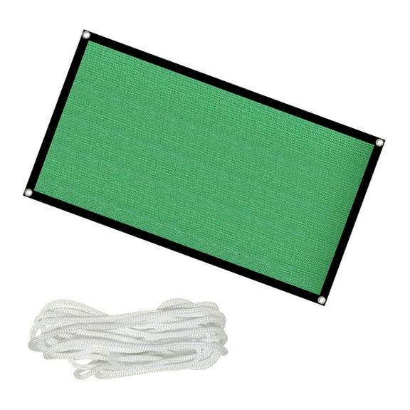 Raindrops 1 Set Green Polypropylene Sunshade Net for Patio Wind Protection Simple Design Outdoor Use