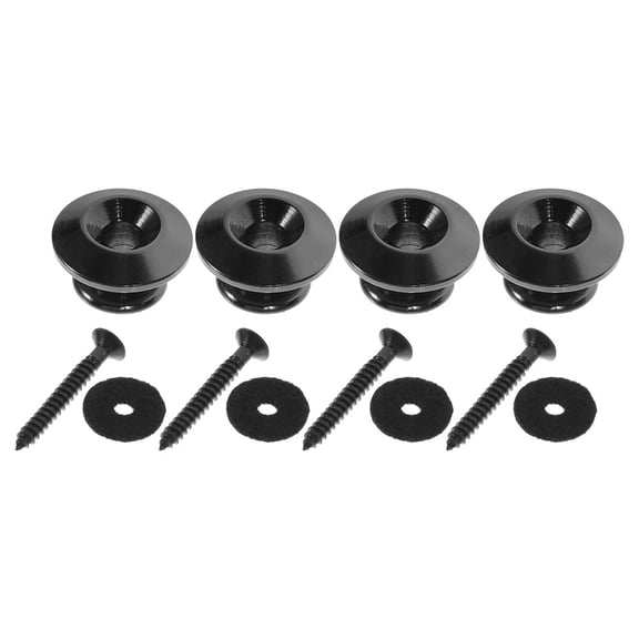 Raindrops Guitar Bass Strap Locks Metal Black for Extended Playing Sessions and Easy Installation