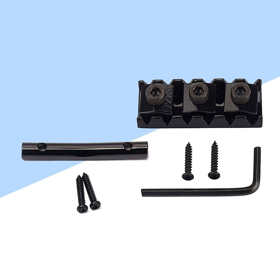 Raindrops 1 Set Guitar String Tension Bar Metal Guitar String Retainer Bars 3.62x2x0.78inch