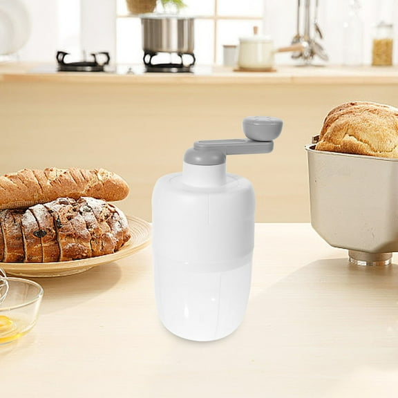 Raindrops 1Pc Blue Manual Ice Grinder with Non Slip Base for Ice and Slush Drinks