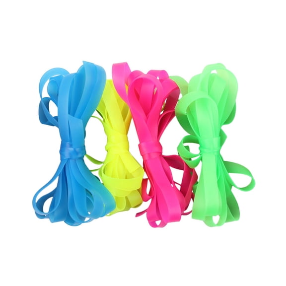 Raindrops 1Set Assorted Color Elastic Jump Rope Wide Design for Comfortable Skipping Sessions