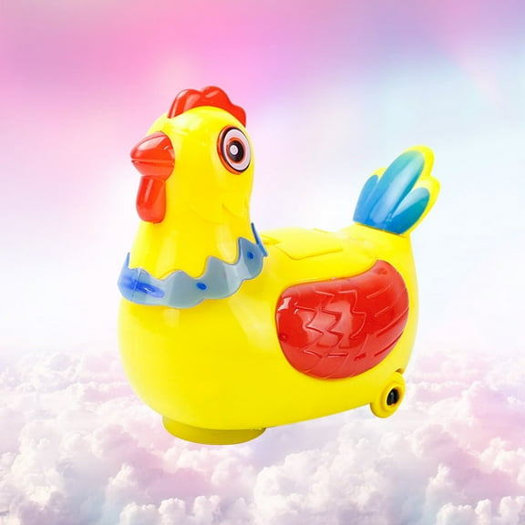 Raindrops 1 Set Laying Egg Chicken Toy ABS for Kids Indoor Degrees Rotation