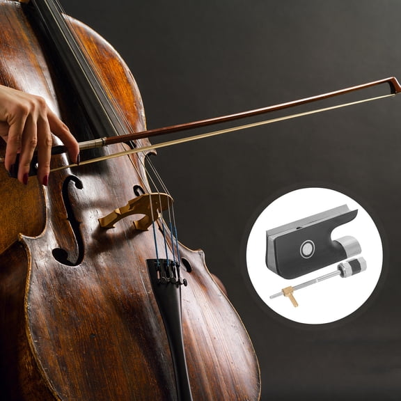Raindrops Metal Bow Frog Replacement Set with Screw for Cello and Violin Bow Parts Accessory and Easy to Install