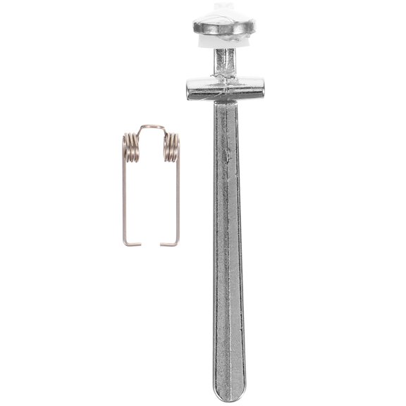 Raindrops 1 Set Metal Cylindrical Trombone Key Accessory for Drainage and Replacement Part Silver 6.5x2.2in