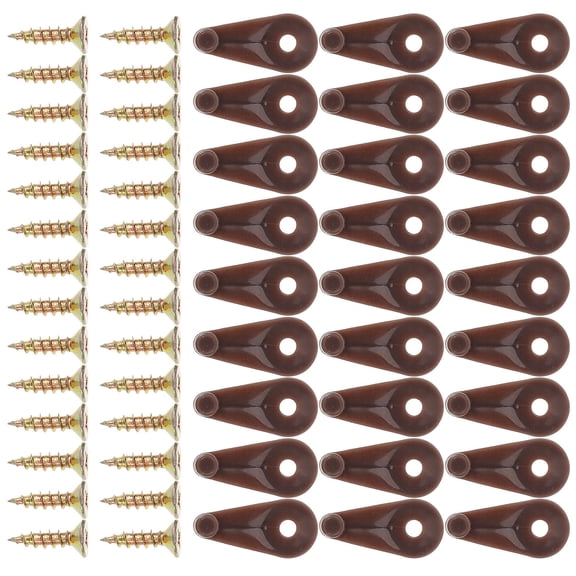 Raindrops Glass Mirror Wall Clips Set - Glass Clamp Brackets for Secure Wall Hanging and Installation