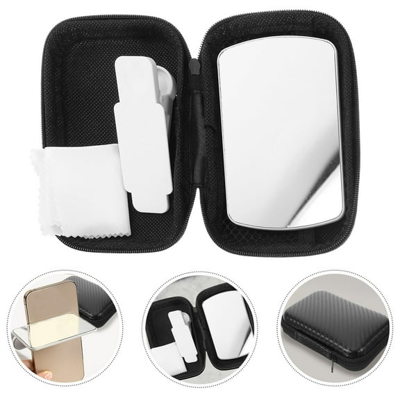 Raindrops 1 Set Mobile Phone Camera Mirror with Phone Stand Function for Photography and Video Calling
