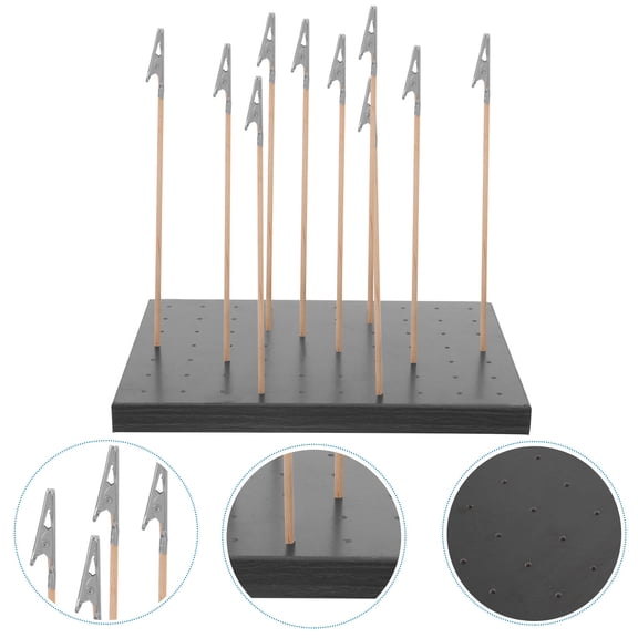 Raindrops 1 Set Model Paint Stand Assorted Color Rectangular for Model Painting Enthusiasts Activities