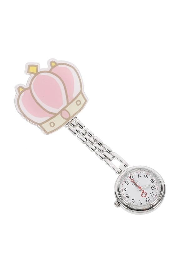 Pocket Watches For Women Cartoon Nurse Pocket Watch Stainless Steel 1 Set
