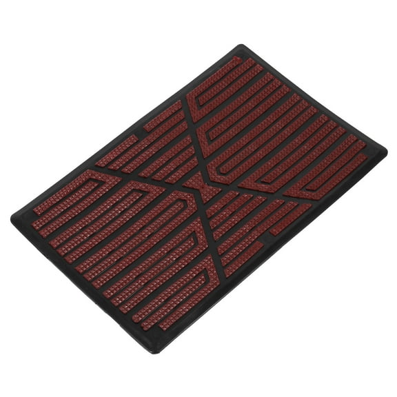 FOMIYES 1Set Red Rubber Car Floor Mat Repair Patch with Non Slip Design for Driver Side Pedal