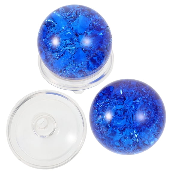 Raindrops 1 Set Of Ice Cracked Balls Glass Sculpture Ice Cracked Decoration Balls Cracked Display Garden Spheres Decorative Glass Spheres