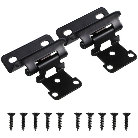 Raindrops Offset Half Overlay Hinges 1 Set Rolled Steel Cabinet Door Hardware