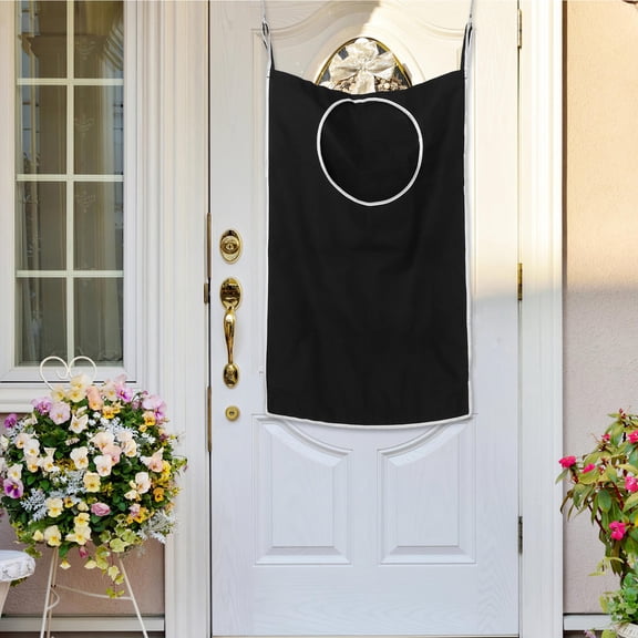 Raindrops Hanging Laundry Hamper Bag Over the Door Laundry Bag Metal Easy Unloading 1 Set