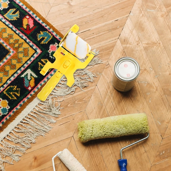 Raindrops 1 Set Paint Edger Roller Assorted Color Ergonomic Handheld Operation For Home Improvement