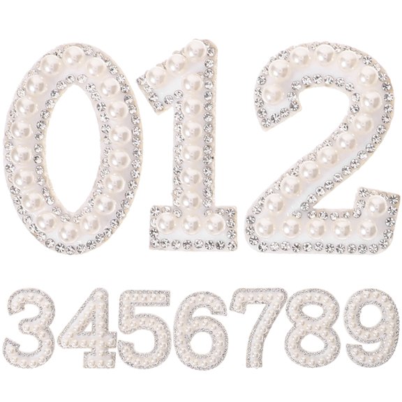 Raindrops 1 Set Number Patches Number Patches Clothing Badge For Diy Decor
