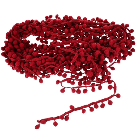 Raindrops Red Pom Pom Set for Home Decoration, Party Crafts, Projects, and Festive Event Accents