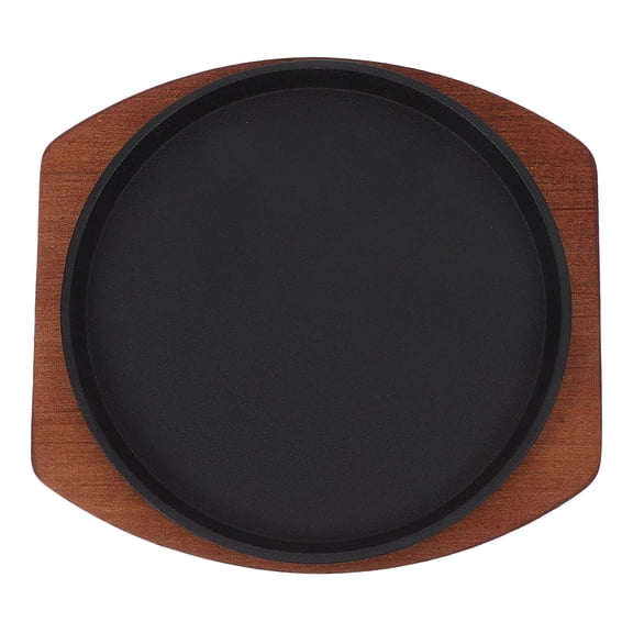 FOMIYES Cast Iron Fajita Griddle Skillet, Assorted Colors, Non-Stick Cooking Pan, 1 Set