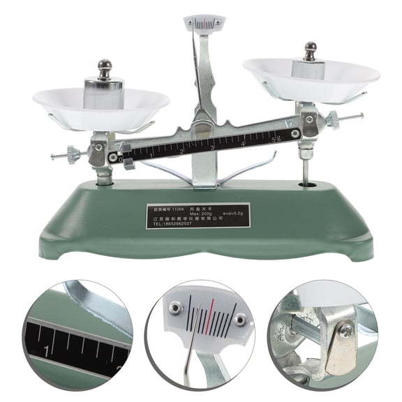 Raindrops 1 Set Scientific Balance Scale Portable Laboratory Scale with Weights Tweezers