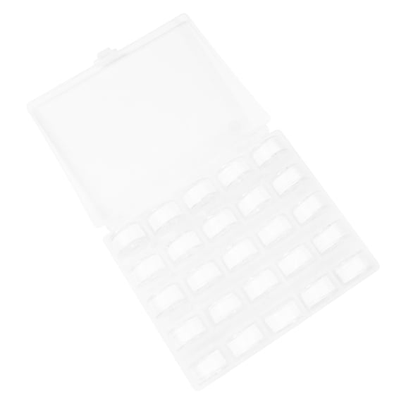 Raindrops 1Set White Sewing Machine Bobbins Spools Clear Plastic Perfect for Embroidery and Sewing Machines