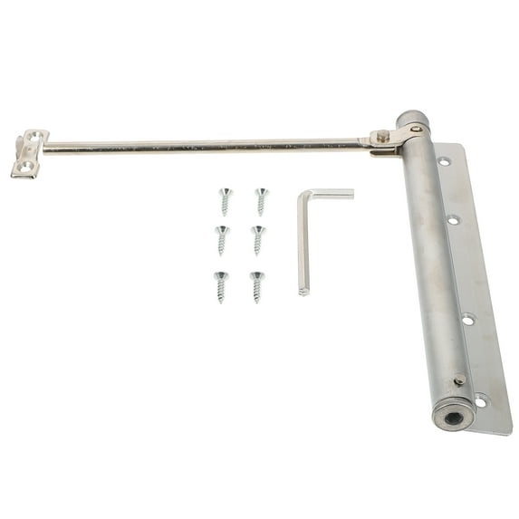 Raindrops 1 Set Silver Door Closer for Bottom of Door with Automatic Closing and Noise Reduction