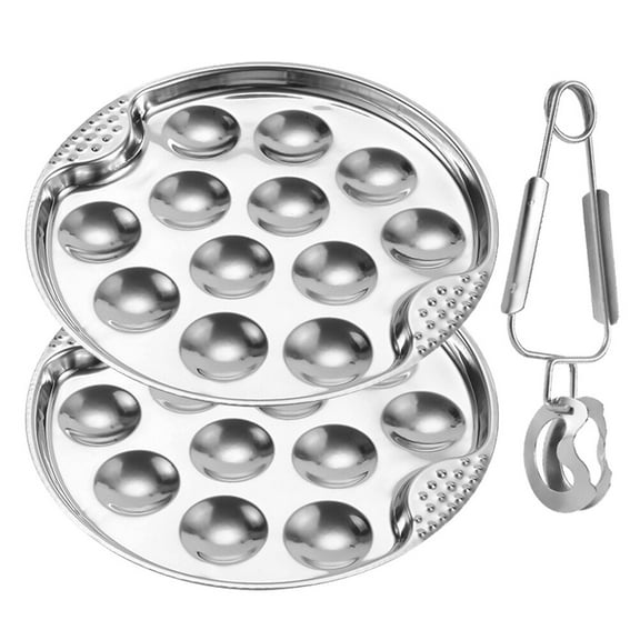 FOMIYES Escargot Baking Dish Stainless Steel Evenly Heated for Home Outdoor Bbq