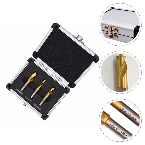 Raindrops 1 Set Spot Welder Drill Tool Plastic for Workshop Use Technicians Metal Bits