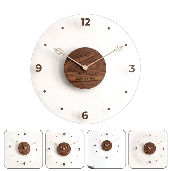 Raindrops 1 Set Stylish Acrylic Hanging Clock Decor Living Room Wall Punchfree Clock Decor
