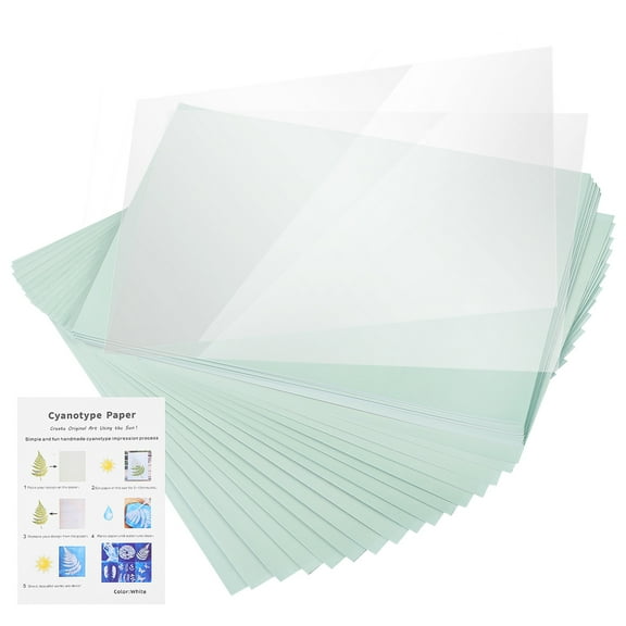 Raindrops 1 Set Sun Printing Paper Cyanotype Painting Sheets Sun Print Paper For Diy Art And Craft Projects Photosensitive Materials